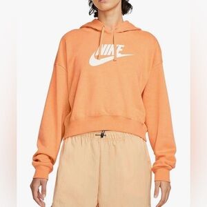 women’s orange nike hoodie